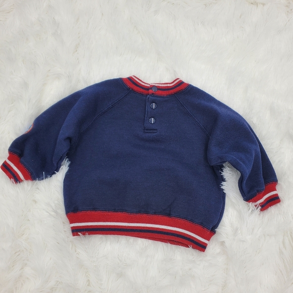 Vintage Disney Kids Navy Blue Pooh Sweatshirt With Pants 18 Months - Picture 3 of 11